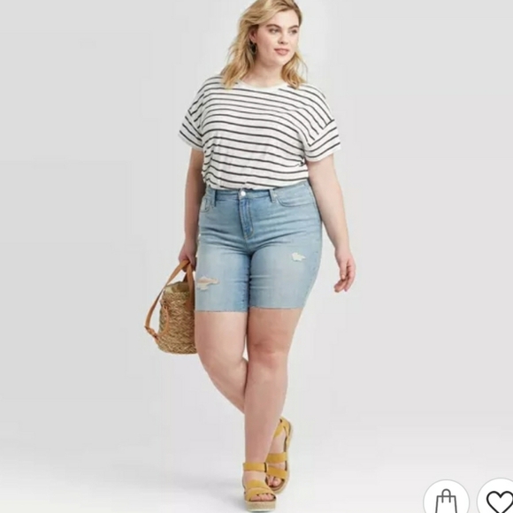 UNIVERSAL THREAD Jeans Bermuda Shorts Size 24W NWT - Picture 3 of 5